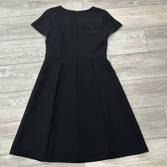 V Neck Talbots Black Short Sleeve Dress - Picture 12 of 17